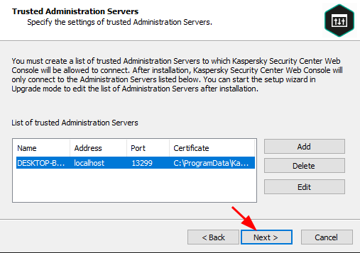 Trusted Administration Servers